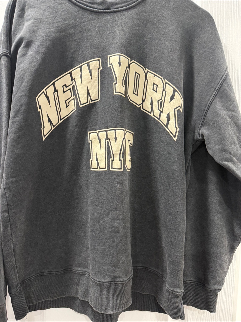 Garage Gray New York NYC Arch Crewneck Sweatshirt